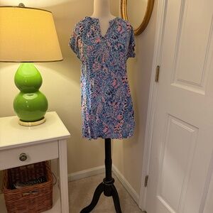 Lilly Pulitzer Blue and Pink Mini Dress